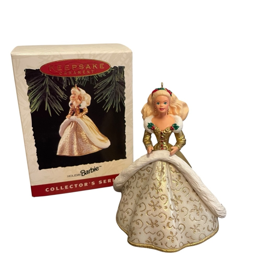 Hallmark Keepsake Holiday Barbie Ornament 94 Vintage‎